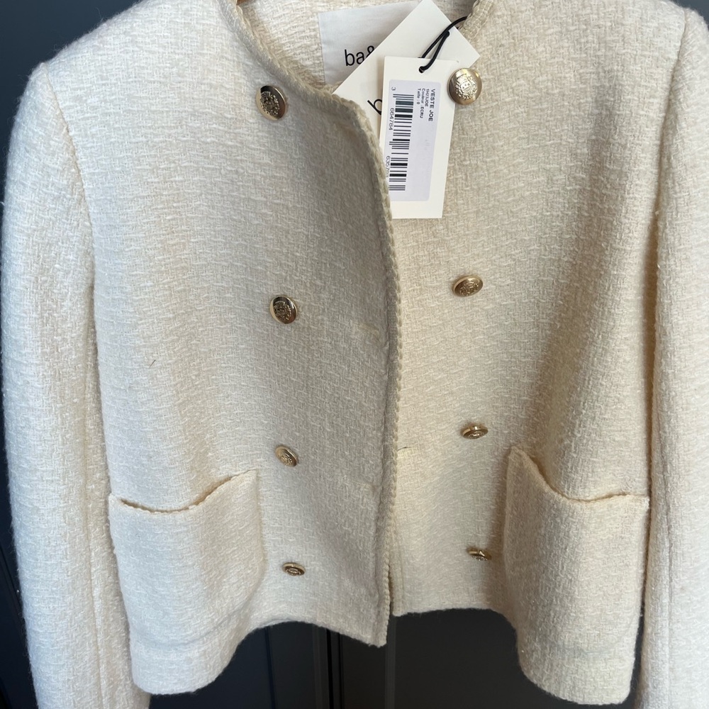 ba&sh Cream Textured Blazer - Veste Joe - Picture 2 of 3